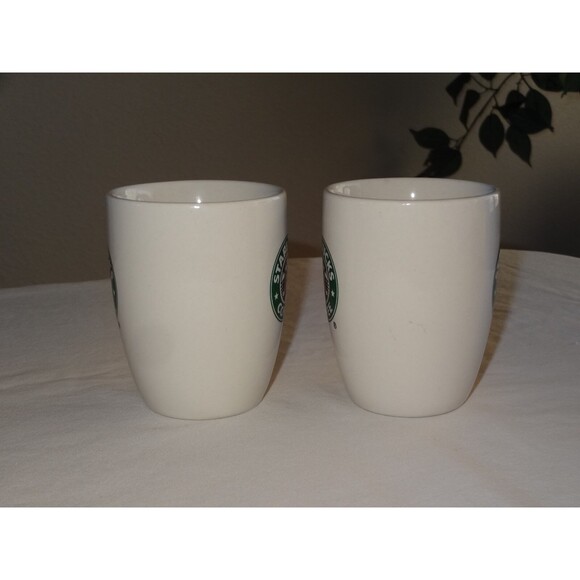 Lot 2x Starbucks MERMAID 2-sided SIREN Mug Cup 2007 10.2 Oz White Ceramic Coffee - Picture 4 of 10